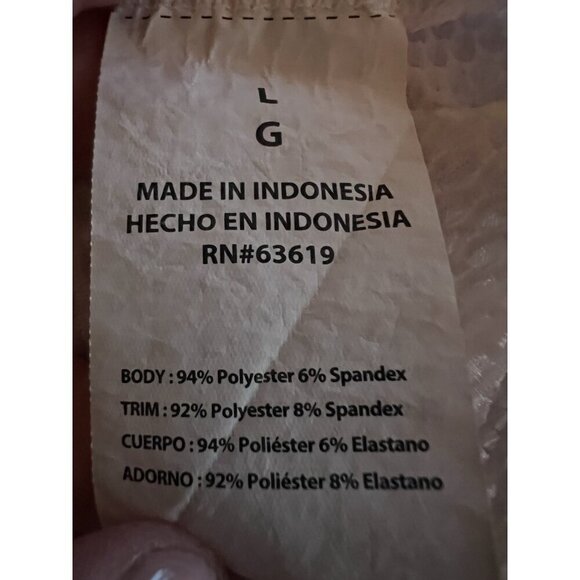 BEBE sport white mesh short slv oversized pink logo shirt sz L retro athletic - Picture 4 of 7